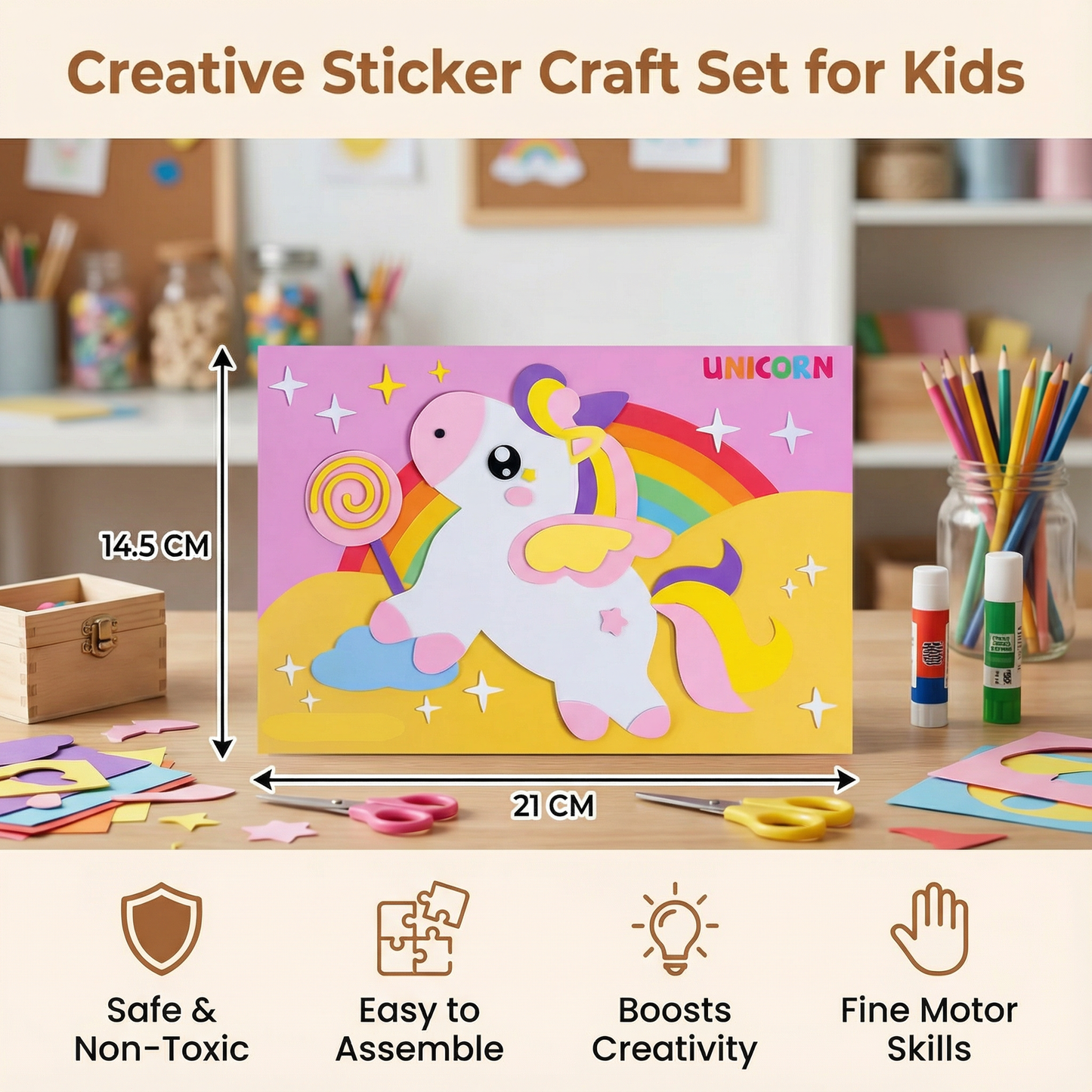 Creative Sticker Craft Set for Kids