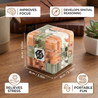 3D Labyrinth Puzzle Cube
