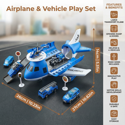 Airplane & Vehicle Play Set