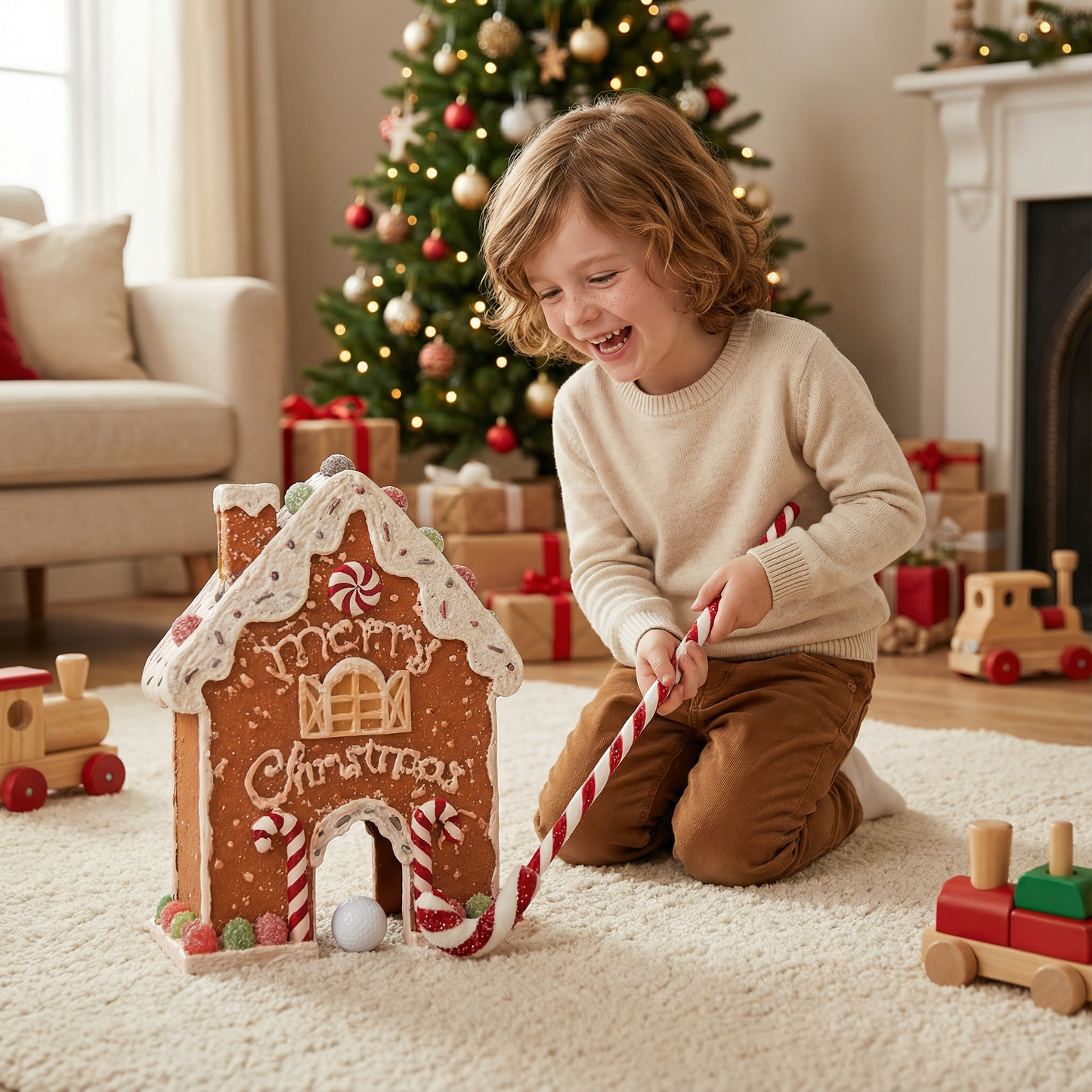 Gingerbread Golf Christmas Toy