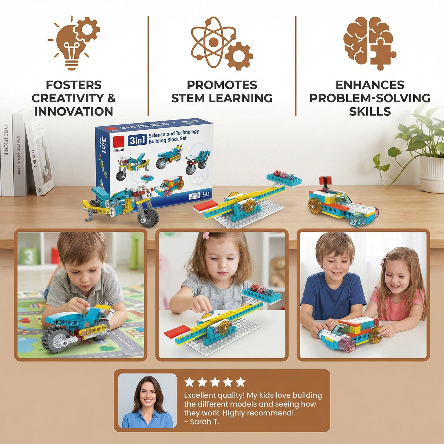 3in1 Science and Technology Building Block Set