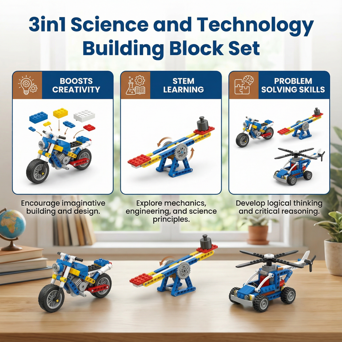 3in1 Science and Technology Building Block Set