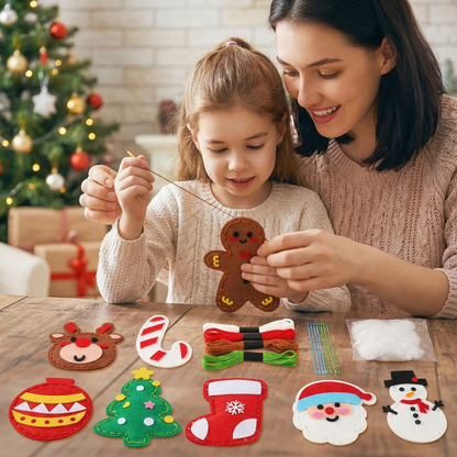 Safe Felt Christmas Set for DIY Sewing