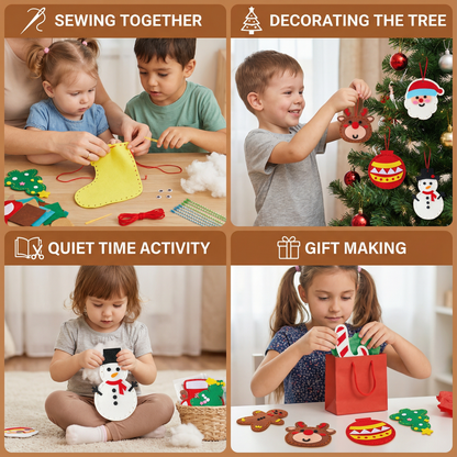 Safe Felt Christmas Set for DIY Sewing
