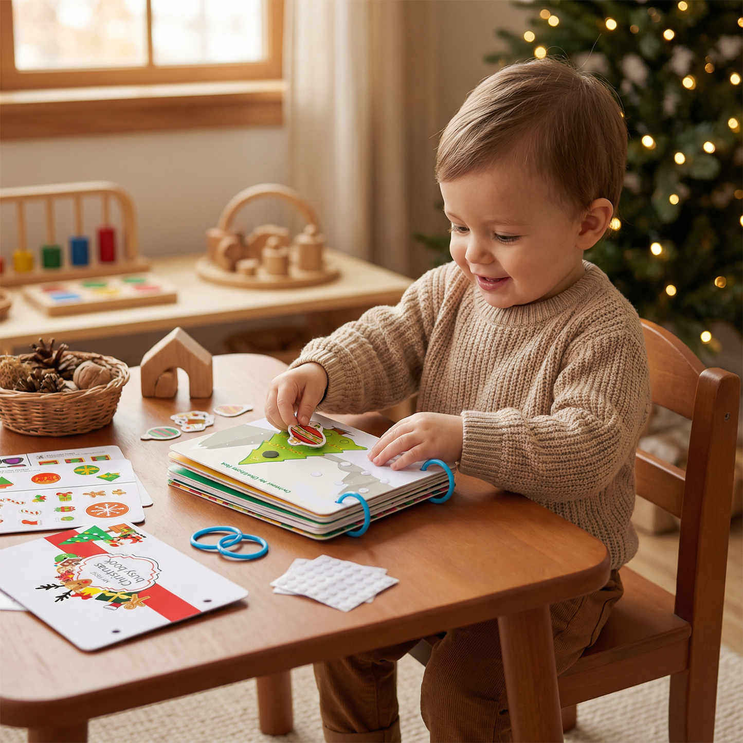 Educational Montessori Christmas Story Book