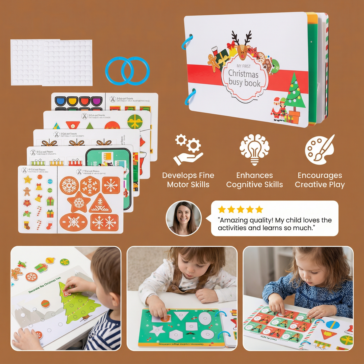 Educational Montessori Christmas Story Book