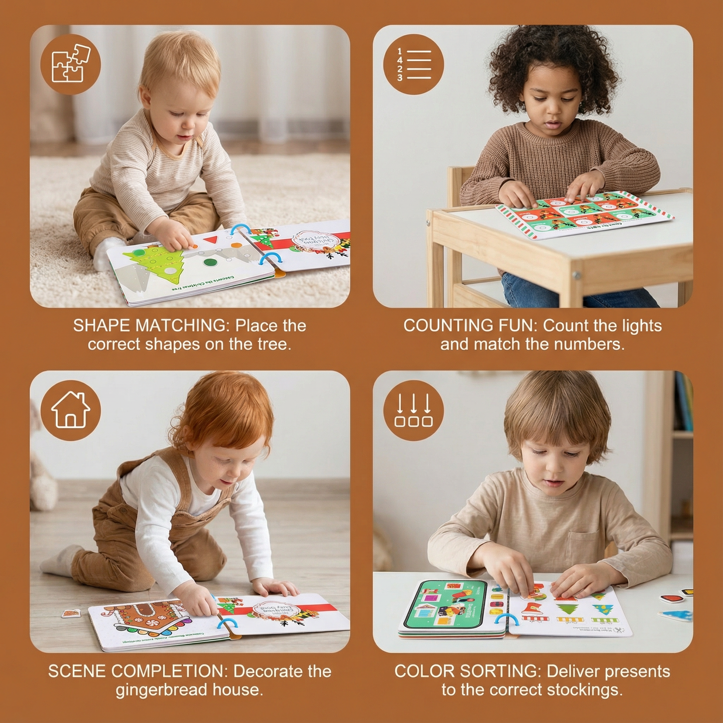 Educational Montessori Christmas Story Book