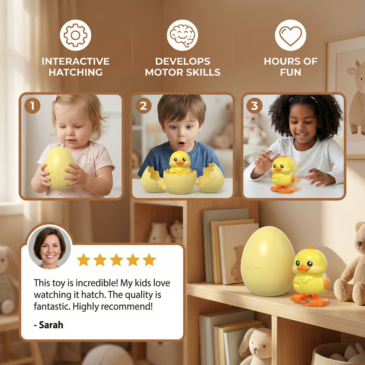 Surprise Egg Hatching Animal Kids Toy