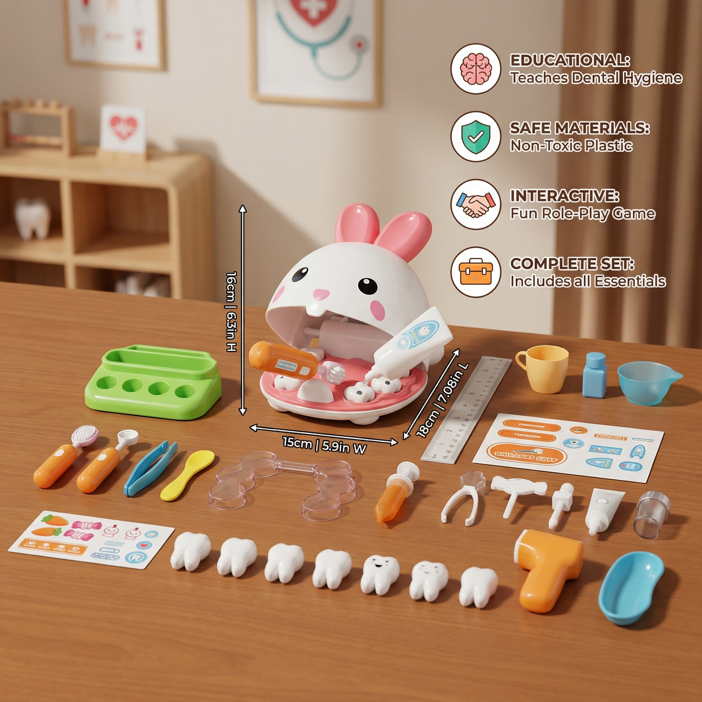 Mini Dentist Rabbit Game
