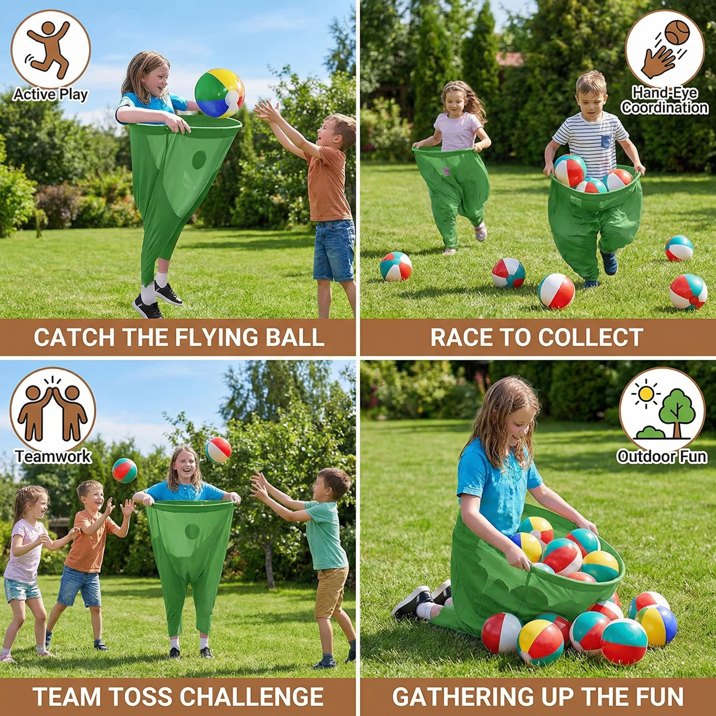 Clown Pants Catch Ball Family Game